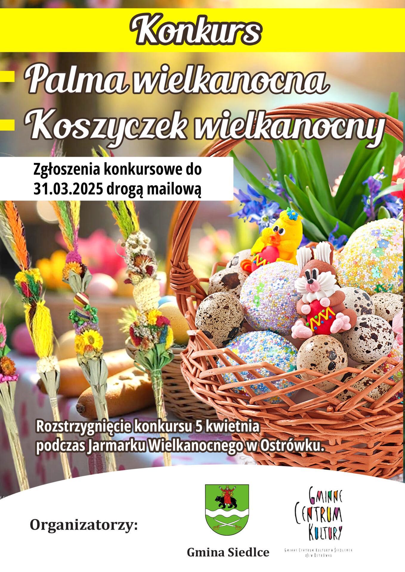 Gmina Siedlce Jarmark Wielkanocny plakat konkursy2
