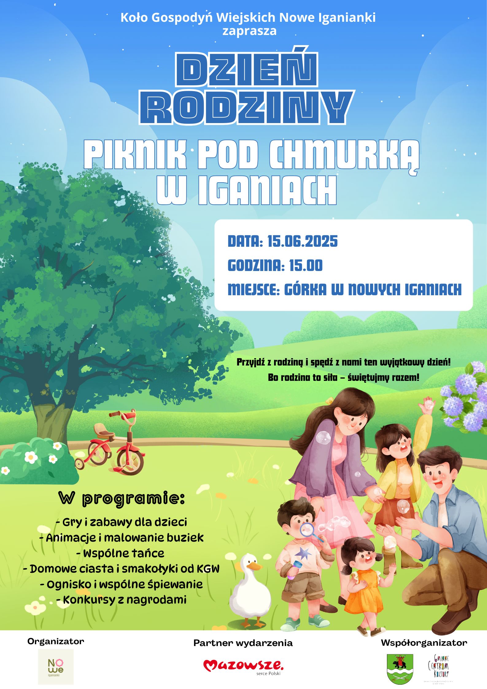 DZIEŃ RODZINY piknik pod chmurką w Iganiach (2)